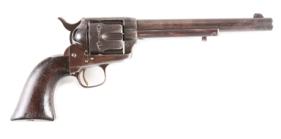 (A) Colt Single Action Army Condemned Calvary Revolver (1878).