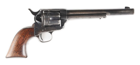 (A) US Colt Cavalry Nettleton Inspected Single Action Army Revolver (1878).