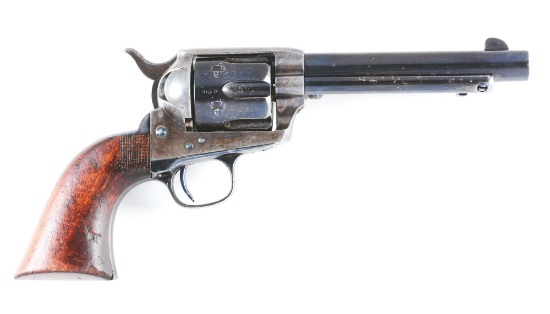 (A) Colt Single Action Army US Artillery Revolver (1885).