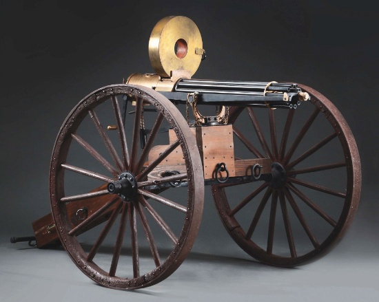 (A) Colt 1874 Gatling Battery Gun.