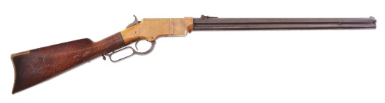 (A) Henry Model 1860 Lever Action Rifle, Marked "W. F. Gilbert 1870".