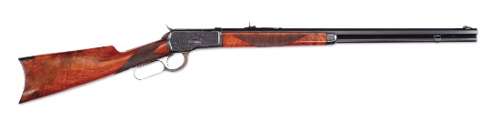 (A) Magnificent Factory Engraved 1st Year Production Winchester Model 1892 .44 Caliber Rifle.