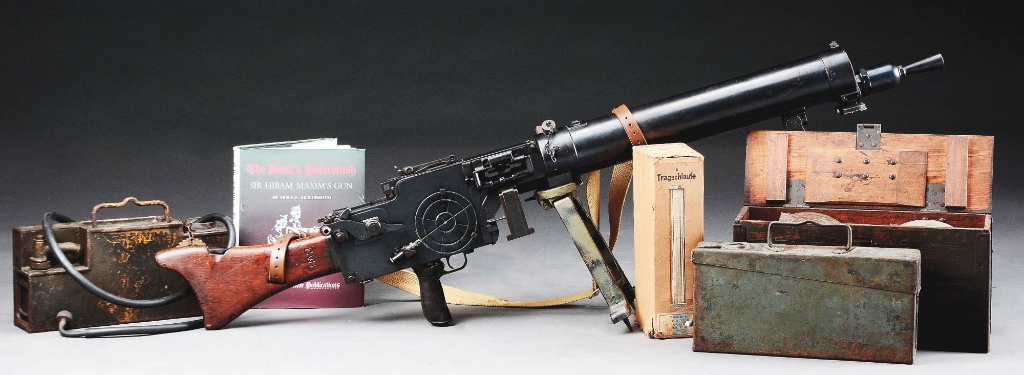 N) Fantastic and Extraordinarily Rare German WW1 MG 08/15 Maxim Machine Gun  Retrofitted During Weim | Guns & Military Artifacts Shooting Accessories  Ammo & Utility Boxes | Online Auctions | Proxibid