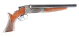 (N) Superb Original Condition, Scarce Flues Model, Ithaca Auto & Burglar 20 Gauge Double Shotgun wit