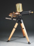 (M) Valley Engraving Replica Colt 1878 Gatling Gun with Broadwell Drum Magazines.