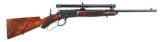 (M) RARE SPECIAL ORDER DELUXE WINCHESTER 1892 CARBINE WITH FACTORY MOUNTED B-4 WINCHESTER SCOPE AND