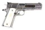 (M) Custom Engraved Colt Series 70 Gold Cup National Match Model 1911A1 Semi-Automatic Pistol (1974)