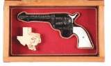 (C) Cased Custom Engraved & Pearl Handled Colt Single Action Army Revolver (1966).