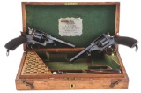 (A) Lot of 2: Cased Pair of Consecutive Serial Number Tippen & Luaden Thomas Patent Double Action Re