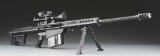 (N) New Unfired Cased Barrett M107A1 .50 BMG Semi-Automatic Rifle With Leupold Mk 4 Scope