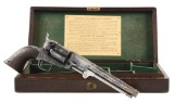 (A) Cased Engraved Colt London 1851 Navy Percussion Revolver (1860).