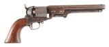 (A) Rare Shoulder Stock Cut Martial Colt Model 1851 Navy Percussion Revolver (1857).