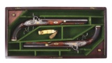 (A) Documented Cased Pair of Dueling Pistols belonging to President James Madison.