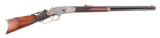 (A) Winchester 1873 Deluxe 1st Model Lever Action Rifle.