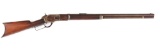 (A) Early Winchester Model 1876 Open Top Lever Action Rifle (1876).