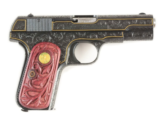 (C) Engraved Colt 1903 Semi-Automatic Pistol (1937).