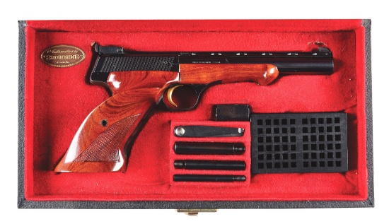 (C) Cased Browning Medalist Left Handed Target Pistol (1965).