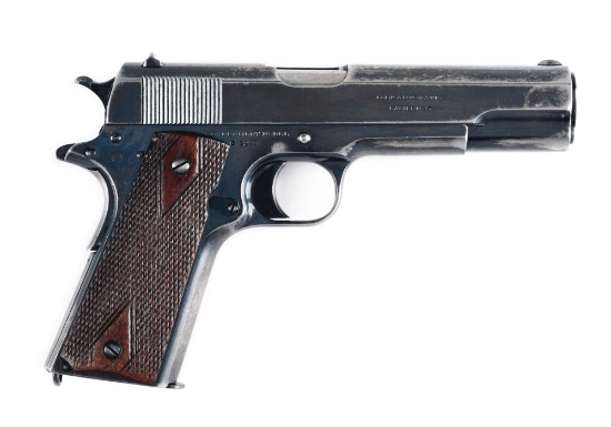 (C) Commercial Colt Model 1911 Government Semi-Automatic Pistol (1916).