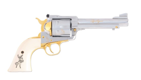 (M) Cased Ruger Blackhawk Roy Rogers Commemorative Single Action Revolver 47 of 75 (1990).