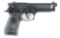 (M) Rare Original US Issue Beretta M9 Semi-Automatic Pistol with Holster.