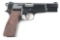 (M) Belgium Browning Hi-Power Semi-Automatic Pistol (1976).