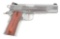 (M) Cased Stainless Steel Colt 1911 Government Model Semi-Automatic Pistol.