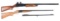 (M) Lot of 2: (A) Ithaca 37 Pump Action Shotgun and (B) Ithaca 100 Side by Side Shotgun.