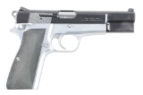 (M) Dual Tone Browning Hi-Power Semi-Automatic Pistol.