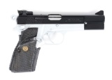 (M) Dual-tone Browning Hi Power Practical Model Semi-Automatic Pistol.