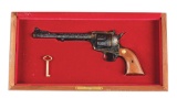 (M) Engraved Colt New Frontier Single Action Revolver with Case (1980).