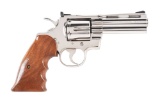 (C) Nickel Plated Colt Python Double Action Revolver (1961).