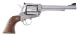 (M) Stainless Steel Ruger Blackhawk Single-Action Revolver.