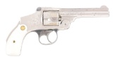 (C) Lovely Factory Engraved Smith & Wesson .38 Safety Hammerless Fourth Model Double Action Only Rev