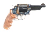 (M) Case Colored Smith and Wesson Model 21-4 Custom Double Action Revolver.