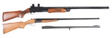 (M) Lot of 2: (A) Ithaca 37 Pump Action Shotgun and (B) Ithaca 100 Side by Side Shotgun.