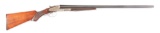 (C) L.C. Smith Ideal Grade SxS 12 Gauge Shotgun.