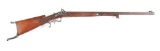 (A) American Percussion Jaeger or Schuetzen Rifle by F. Nestle of Baltimore.