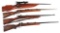 (C) Lot of 4: Altered Military Rifles.
