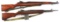 (M) Lot of 2: Springfield M1 Garand & BM-59 Parts Rifles.