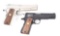 (M) Lot of 2: Cased Colt Mk IV Gov't Model .45 Semi-Automatic Pistols.