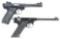 (M) Lot of 2: Ruger Mk I & Hi-Standard Model H-A Pistols.