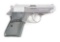 (M) Stainless Steel Walther PPK Semi-Automatic Pistol.