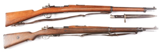 (C) Lot of 2: Mauser Chileno 1895 & Mauser Brazilian 1908 Bolt Action Rifles.