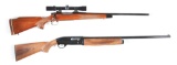 (M) Lot of 2: (A) Remington 700 BDL Bolt Action Rifle and (B) Ithaca XL300 Semi-Automatic Shotgun.