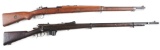 (C) Lot of 2: Turkish Mauser & Vetterli Vitali Rifle.