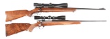 (C+M) Lot of 2:Winchester Model 43 and Browning Safari Grade Bolt Action Rifles.
