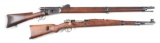 (C+A) Lot of 2: Yugoslavian Mauser M48 and Waffenfabrik Bern M78 Bolt Action Rifles.