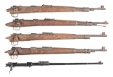 (C) Lot of 5: Dug-Up Mausers and Mauser Action.