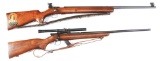 (C) Lot of 2: Winchester Model 75 and 69A Bolt Action Rifles.