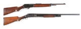 (C) Lot of 2: One Winchester Model 1910 Semi-Automatic Rifle and a Model 1897 16ga Shotgun.